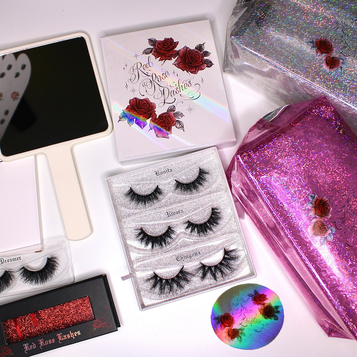 Bundle Red Rose Lashes & Cosmetics LLC